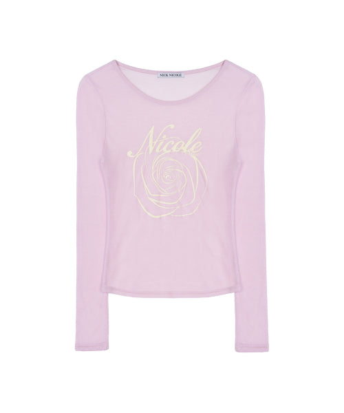 NICOLE ROSE LONG SLEEVE TOP #徐睿知同款! - 5 COLORS PINK