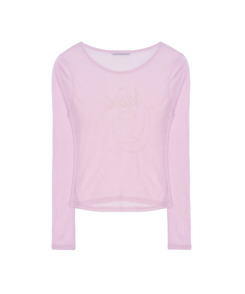 NICOLE ROSE LONG SLEEVE TOP #徐睿知同款! - 5 COLORS PINK