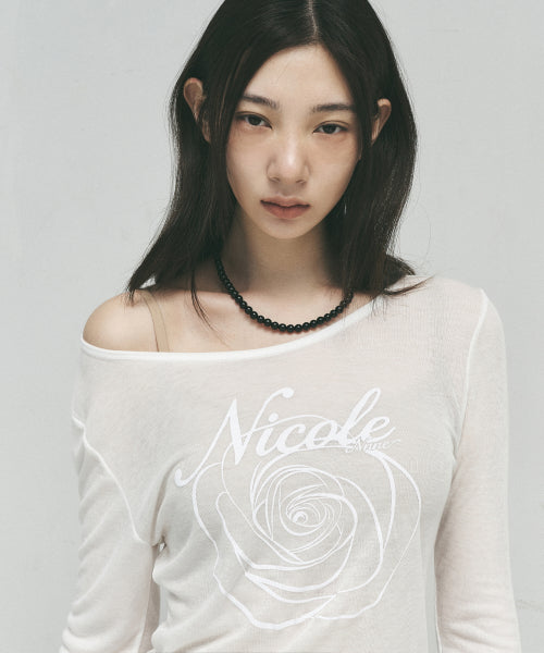 NICOLE ROSE LONG SLEEVE TOP #徐睿知同款! - 5 COLORS IVORY