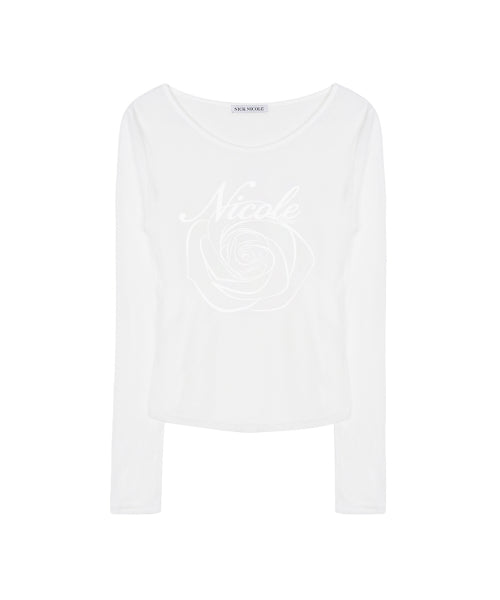 NICOLE ROSE LONG SLEEVE TOP #徐睿知同款! - 5 COLORS IVORY
