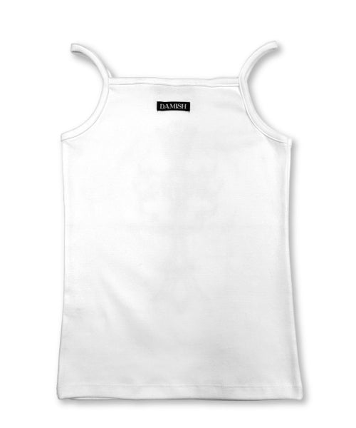 TEE CROSS SQUARE SLEEVELESS - 2 COLORS WHITE