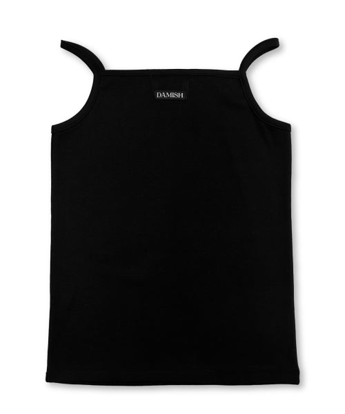 TEE CROSS SQUARE SLEEVELESS - 2 COLORS BLACK