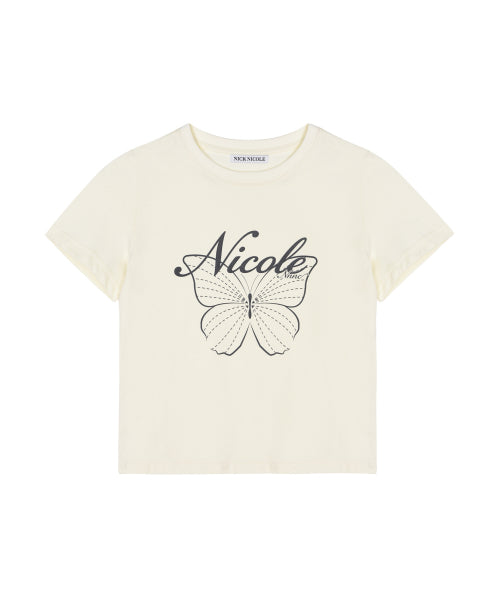 NICOLE BUTTERFLY SLIM TOP #徐睿知同款! - 3 COLORS CHARCOAL