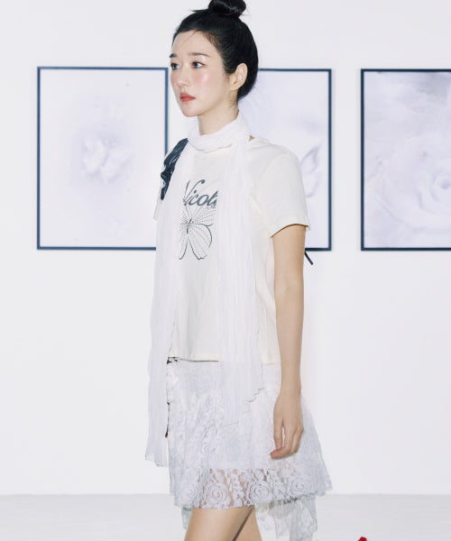 NICOLE BUTTERFLY SLIM TOP #徐睿知同款! - 3 COLORS CHARCOAL