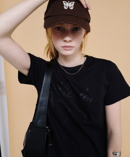 NICOLE BUTTERFLY SLIM TOP #徐睿知同款! - 3 COLORS BLACK