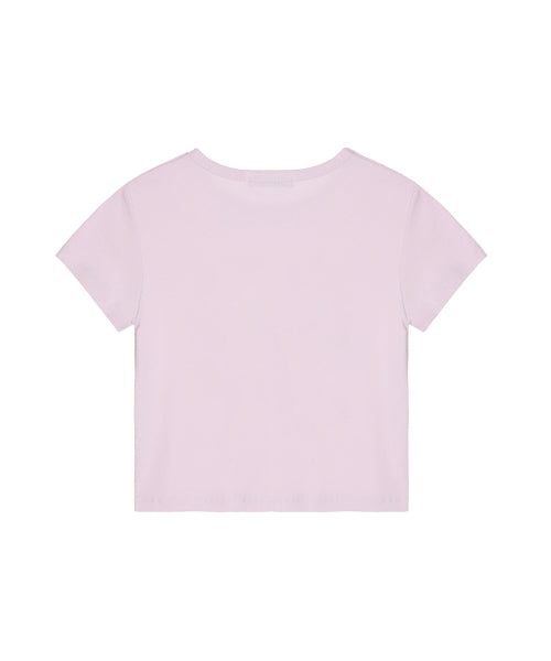 ROSE LETTERING CROPPED TOP #徐睿知同款! - 5 COLORS PINK