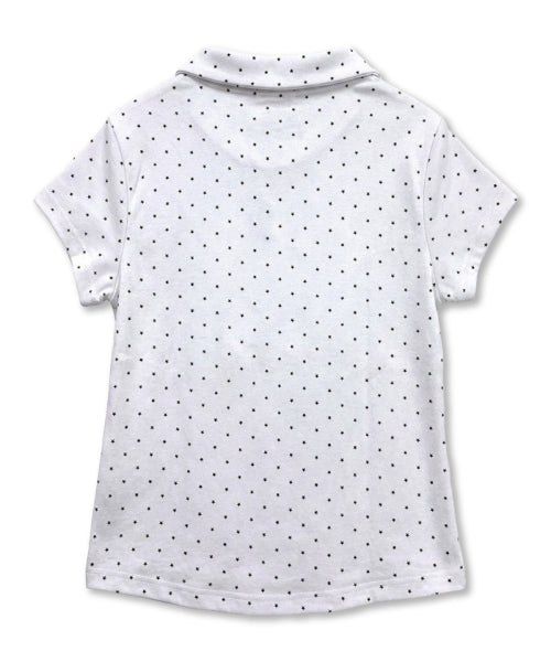 STAR DOT ASYMMETRY COLLAR TEE - 3 COLORS WHITE