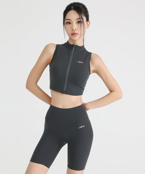 HIGH TENSION SYMBOL BIKER SHORTS 4 BLACK