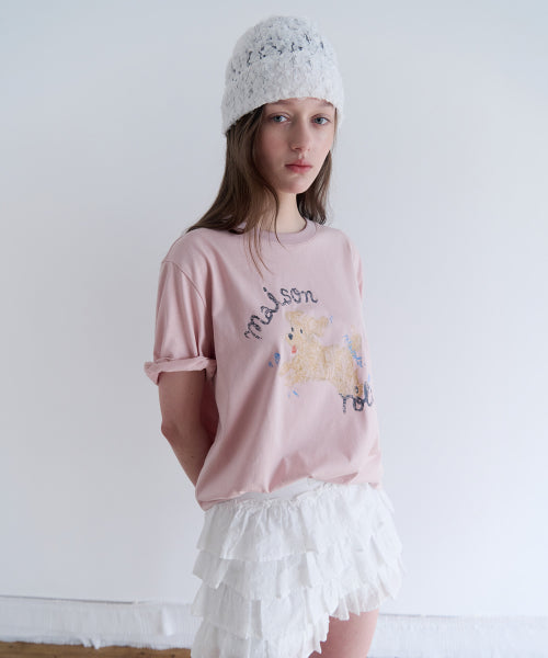 ROLA PUPPY FRIENDS T-SHIRT - 3 COLORS PINK