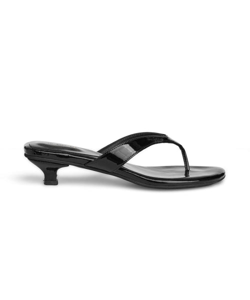 ENAMEL FLIP FLOP - 7 COLORS BLACK