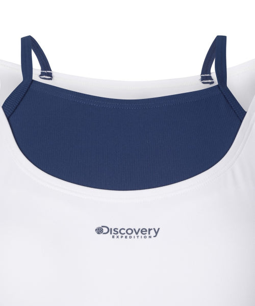 WOMEN SHORT SLEEVE CROP RASHGUARD #NINGNING同款！ - 3 COLORS WHITE