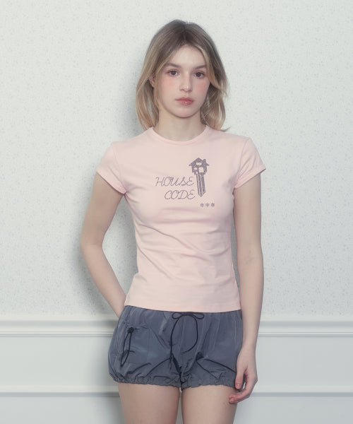 KEYCHAIN GLITTER TEE - 2 COLORS PINK