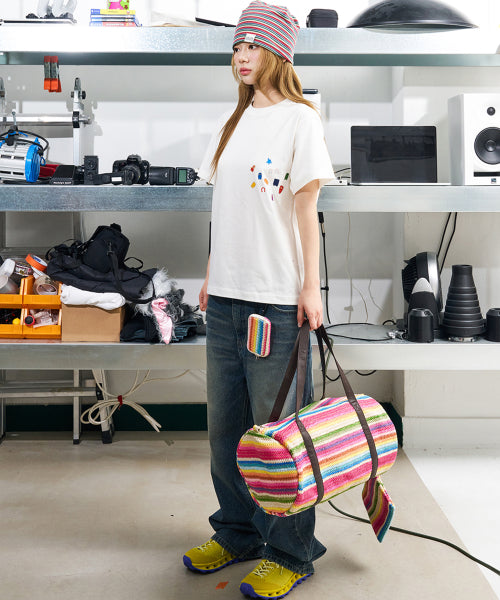 HORSE PATTERN BOSTON BAG AS SHOWN