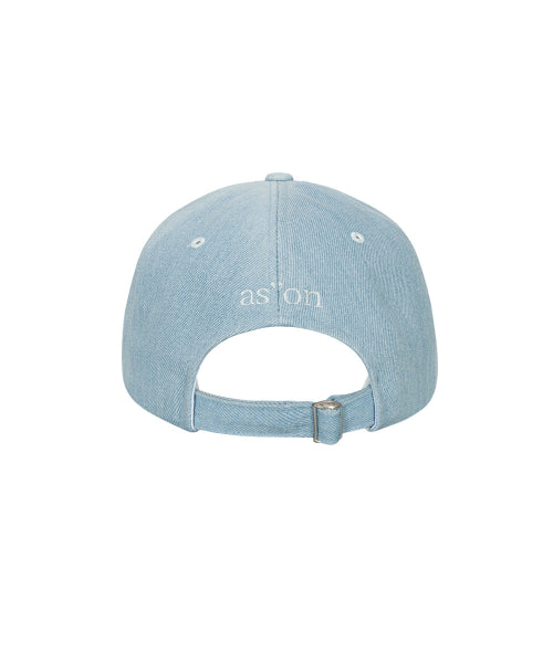 DENIM PATCH BALL CAP - 2 COLORS