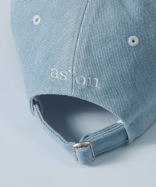 DENIM PATCH BALL CAP - 2 COLORS