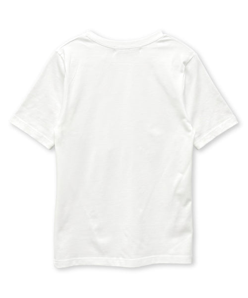 TEE CROSS DIAGONAL BUTTON T-SHIRT - 2 COLORS IVORY