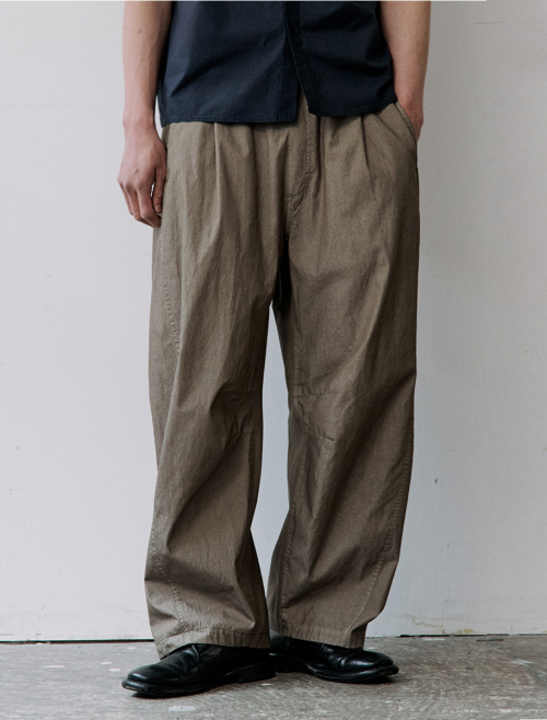 CURVED WASHED EASY PANTS - 3 COLORS BLACK
