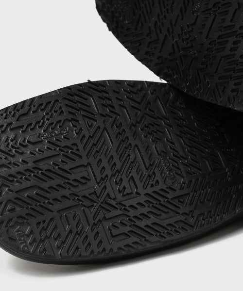 VIBRAM SHIRRING DETAIL DERBY BLACK
