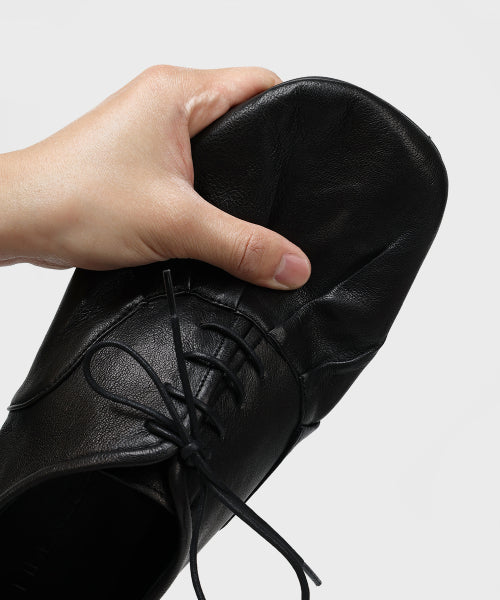 VIBRAM SHIRRING DETAIL DERBY BLACK
