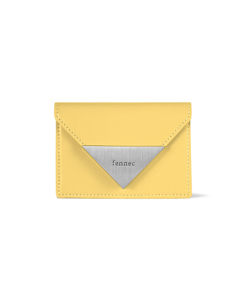 CRINKLE TRIANGLE ACCORDION POCKET MARIGOLD AS SHOWN