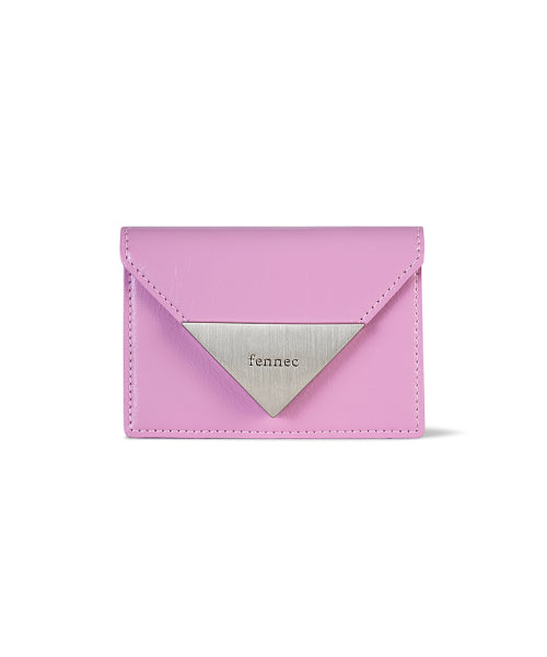 CRINKLE TRIANGLE ACCORDION POCKET LILAC PINK