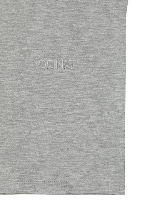 SLUB CAP SLEEVE T SHIRT - 4 COLORS GREY