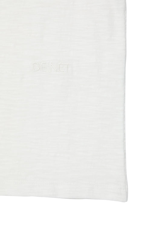 SLUB CAP SLEEVE T SHIRT - 4 COLORS WHITE