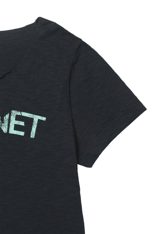 OFF SHOULDER GRAPHIC T SHIRT - 2 COLORS NAVY