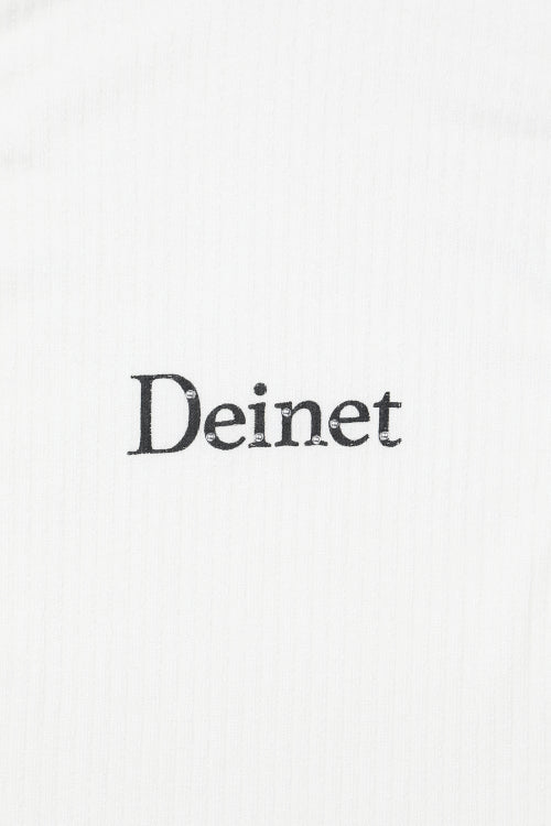 LOGO SHIRRING SLEEVELESS - 3 COLORS WHITE