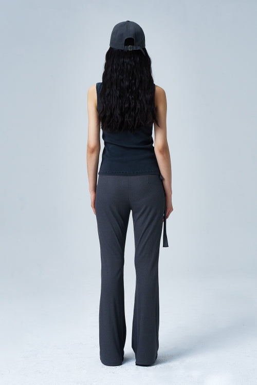 RING POINT PIGMENT SLEEVELESS - 3 COLORS CHARCOAL