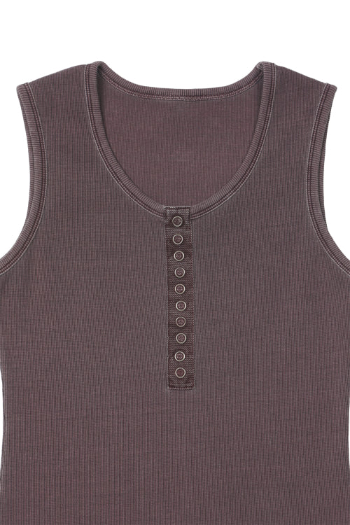RING POINT PIGMENT SLEEVELESS - 3 COLORS PURPLE