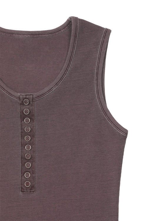 RING POINT PIGMENT SLEEVELESS - 3 COLORS PURPLE