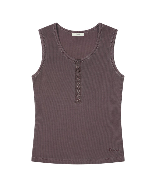 RING POINT PIGMENT SLEEVELESS - 3 COLORS PURPLE
