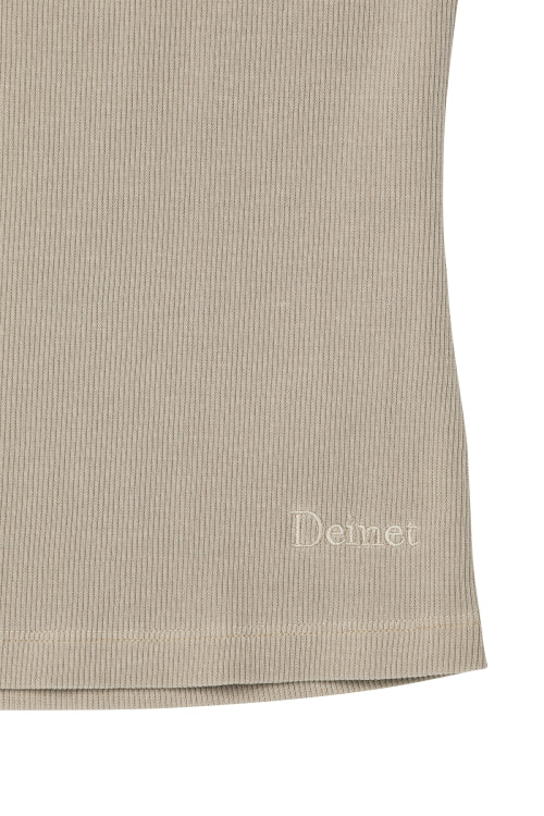 RING POINT PIGMENT SLEEVELESS - 3 COLORS OATMEAL