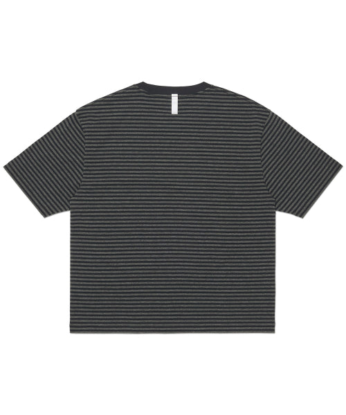 NM CROP BORDER T-SHIRT - BLACK - 2 COLORS