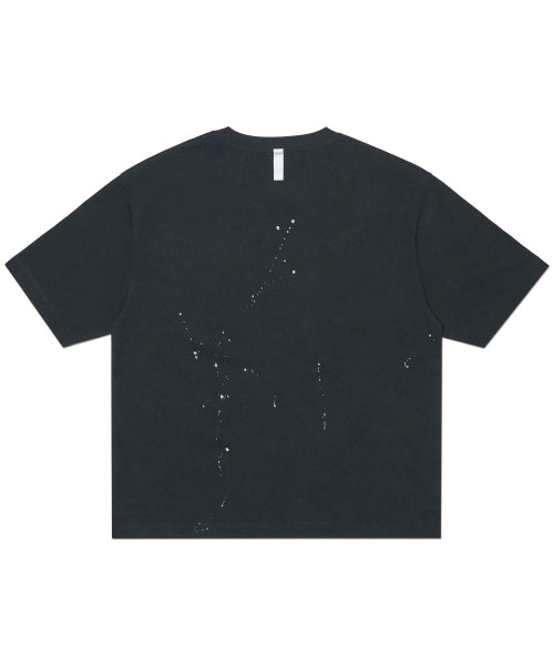 NM PAINTED CROP T-SHIRT - BLACK - 2 COLORS