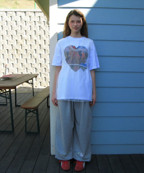 PONY HEART OVER FIT T SHIRT WHITE