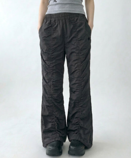 SHIRRING PANTS BLACK