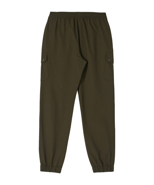 COOLING SEERSUCKER BANDED JOGGER PANTS - 3 COLORS KHAKI