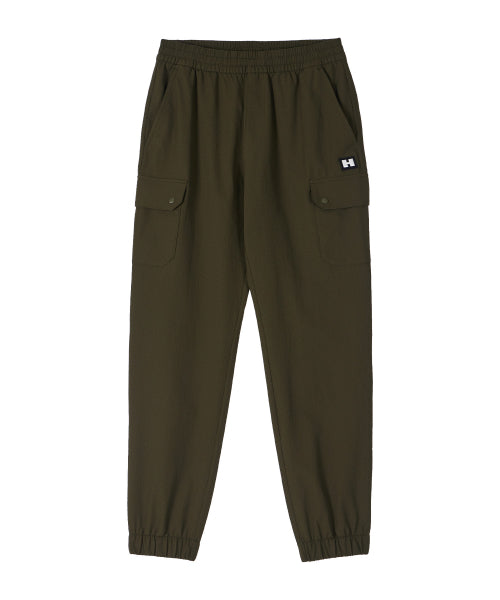 COOLING SEERSUCKER BANDED JOGGER PANTS - 3 COLORS KHAKI