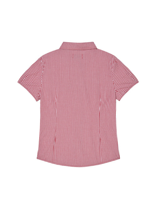 CHECK BLOUSE RED - 2 COLORS