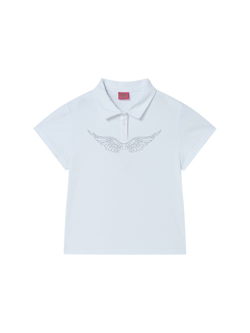 WING POLO SHIRT WHITE - 2 COLORS
