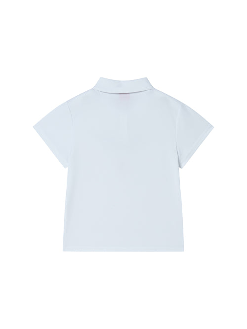 WING POLO SHIRT WHITE - 2 COLORS