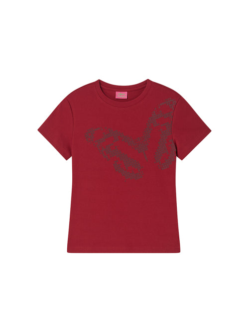 BUTTERFLY TEE RED - 2 COLORS