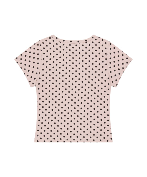 129 DOT FITTED T-SHIRT - 4 COLORS PINK