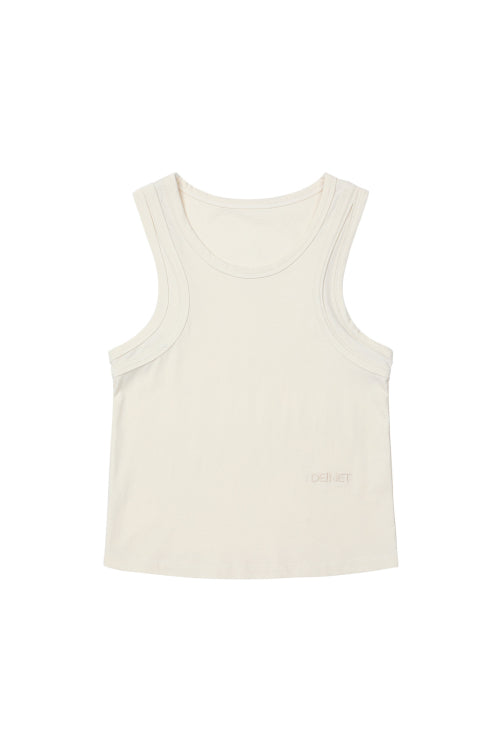 LAYERED SLEEVELESS - 4 COLORS IVORY