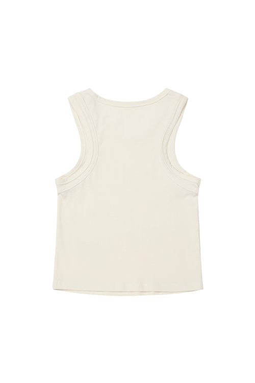 LAYERED SLEEVELESS - 4 COLORS IVORY
