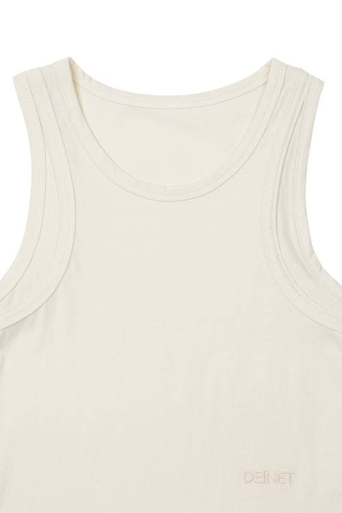 LAYERED SLEEVELESS - 4 COLORS IVORY
