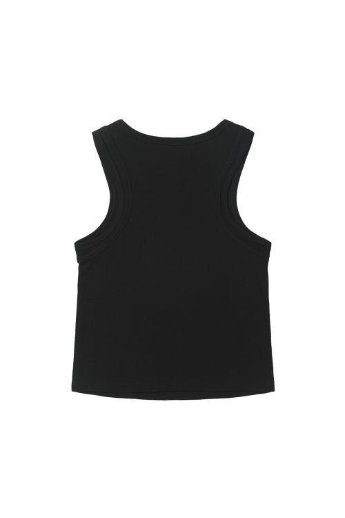 LAYERED SLEEVELESS - 4 COLORS BLACK
