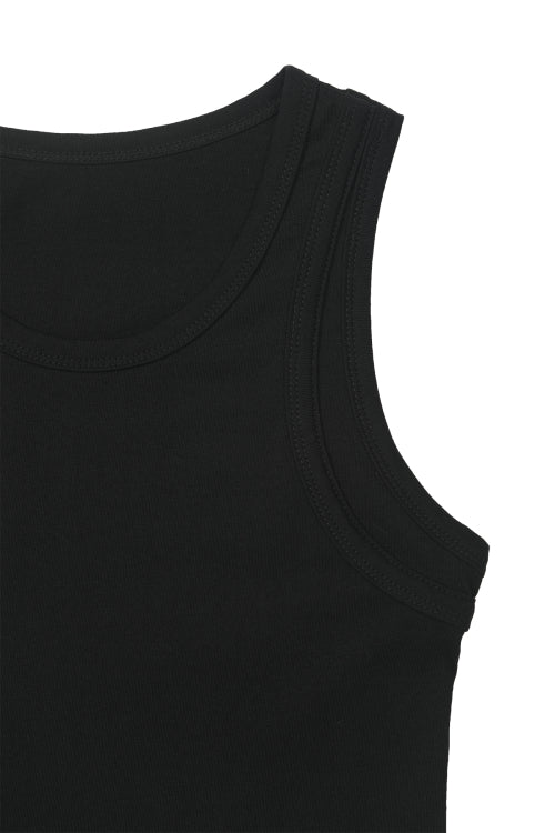 LAYERED SLEEVELESS - 4 COLORS BLACK